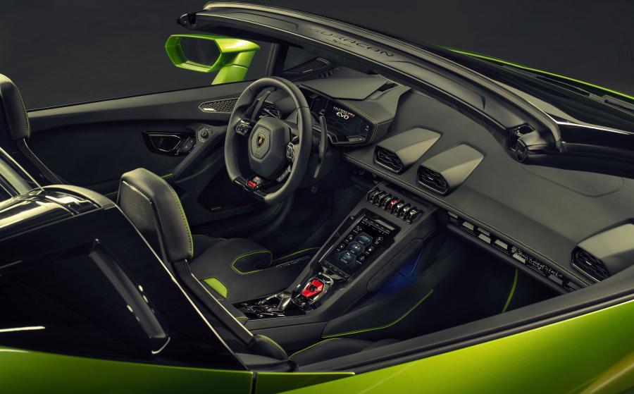 Интерьер Lamborghini Huracan EVO Spyder (LB724) 2019 года  (WW) (фото 25 из 40)